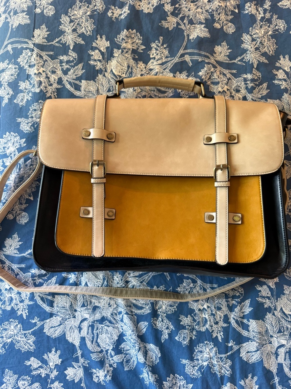 ECOSUSI Women’s Laptop Bag Vegan Leather Messenger Bag Fashion Briefcase